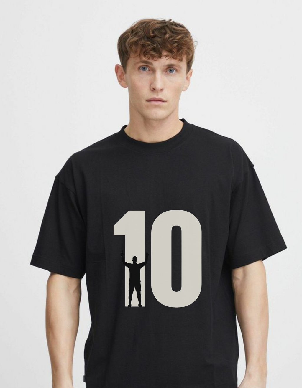 "Number 10 Legend" Minimal Football Icon T-Shirt